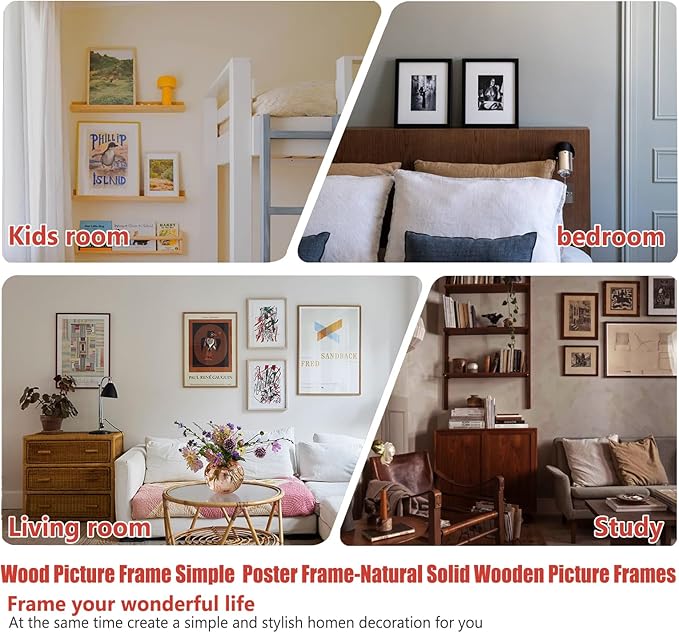 KTKDE 8x10 Picture frame Set of 4,Wine red frame 5x7mat or 8x10 Without Mat, Modern Style Wood Composite Frame real glass,black 8 by 10 Studio Gallery frame for home Friends Wedding best gift