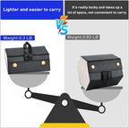 Portable Foldable Glasses Box 3/5 Multi-Slot Eyeglass Storage Display Organizer PU Leather Travel Sunglasses Case(Balck,Medium)