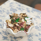 Qingbei Rina Spring Potpourri Bags,Vanilla Scented Potpourri Bowl Filler,White Decorative Dried Flower, Home Fragrance, Bathroom Vase Filler,8.4 oz|2 Bags