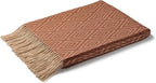 CUDDLE DREAMS Premium Cashmere Throw Blanket with Fringe, Luxuriously Soft (Diamond Ochre)