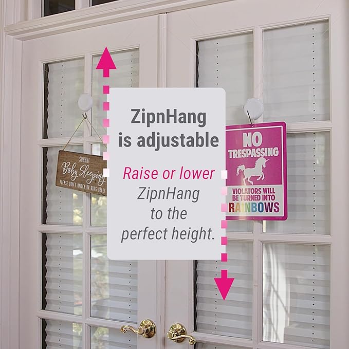 Wreath Hangers for Front Door - Damage Free Hanging for Valentines and Easter | Adjustable Door Wreath Hanger | Over The Door Hook for Glass, Storm & Screen Doors | Easy to Use | No Nails or Tape