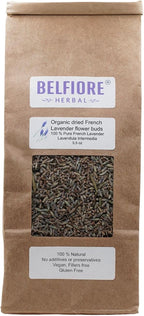 100% All Natural Dried French Lavender Flower Buds | Organic, Non-GMO | Skin Care, Crafts, Tea, Sachets, Potpourri | Made in The USA | 5.5 oz