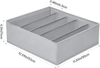 4 Packs Wardrobe Clothes Organizer,5 Grids Washable Portable Closet Organizer Storage Box Foldable Closet Drawer Organizer for thicker Scarves,Leggings,Long sleeve shirts（32 * 30 * 11）