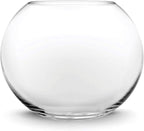 CYS EXCEL Large Glass Bubble Bowl (H-13.5" W-15.25", Approx. 9 Gal.) Round Bowl Terrarium Globe Flower Vase Centerpiece for Weddings Events Arrangements