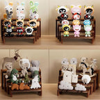2 Set Large Wooden Tiered Riser Display Stands(4" Width),Stackable Wooden Cupcake Display Stand,Wood Risers for Decor,Dessert Table Display Set,Vendor Booth Display Items,Food Display Risers for Party,Cologne Perfume Organizer for Men Women（12" 11.2" 1...