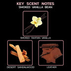 LOVSPA Reed Diffuser Set, Smoked Vanilla Scented Oil Diffuser with Sticks, Home Fragrance Accessories for Bathroom Shelf Decor, Aroma Diffusers for Home or Office Fall Decor, USA Made