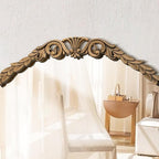 Besdomus Gold Full Length Mirror: 53x19 in Traditional Ornate Antique Floor Mirror - Baroque Vintage for Bedroom/Living Room/Entryway/Hallway/Wall/Home Decor