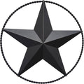 JoyEvy 9.5" Black Barn Star Wall Decor, Metal Stars for Outside or Inside of House, Iron Texas Stars Rustic Vintage Western Country Home Farmhouse Wall Art Decorations