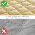 Southshore Fine Living, Inc. Twin Quilt Bedding Set, Soft Brushed Microfiber Coverlet, Stain & Pet Hair Resistant Bedding, Twin/Twin XL Quilt Bedspread Set with Matching Pillow Sham, Gold