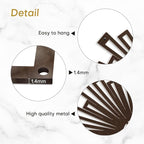 SIGNLEADER Metal Wall Art Decor Bronze Abstract Shapes Minimalist Modern Abstract Wall Sculpture Hangings Home Decoration for Living Room, Bedroom, Bathroom, Kitchen, Outdoor - 30" Bronze