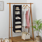GRANNY SAYS 6-Shelf Hanging Organizer for Closet, Separable to 2 Pack 3-Shelf Hanging Shelves, Hanging Organizer for Bedroom, Black