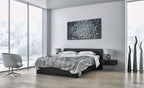 MyArton Textured Abstract Squares Canvas Wall Art Hand Painted Modern Silver Oil Painting Picture for Home Decoration Ready to Hang 40x20inch