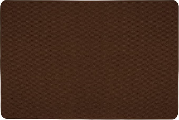 House, Home and More Skid-Resistant Carpet Indoor Area Rug Floor Mat - Chocolate Brown - 6 Ft X 9 Ft - Non Slip Rubber Backing, Stain Resistant, Dog Friendly, Living Room Bedroom Kitchen Entryway