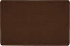 House, Home and More Skid-Resistant Carpet Indoor Area Rug Floor Mat - Chocolate Brown - 6 Ft X 9 Ft - Non Slip Rubber Backing, Stain Resistant, Dog Friendly, Living Room Bedroom Kitchen Entryway
