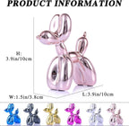 Balloon Dog Sculpture Modern Home Decor Collectible Figurines Funky Statues for Bedroom Trendy Animal Decor for Coffee Table Living Room Decor