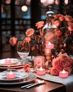 BEICHI Flameless Candles, 24-Pack LED Tea Lights Candles Battery Operated, Electric Fake Tealight Candle, Votive Candle Bulk for Wedding, Party, Home Decor (Pink Candles)