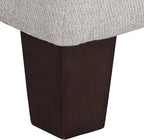 Homepop Home Decor | Tufted Ainsley Button Storage Ottoman Bench with Hinged Lid | Ottoman Bench with Storage for Living Room & Bedroom, Grey