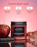 M&SENSE Caramel Apple Valentine Scented Candles for Home, Long Lasting 70 Hours Natural Soy Wax Clean Non Toxic Large 11.6oz 2 Wicks Candle Gifts for Easter Holiday Birthday Housewarming