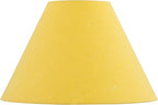 Aspen Creative 56045, Hardback Empire Transitional UNO Shade in Golden Yellow Washi Paper, 4" Top x 10" Bottom x 7" Slant, Slip UNO 36mm Table Lamp