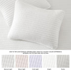 WRENSONGE Twin Quilt-2 Pieces Lightweight Bedspreads White Twin Quilt Bedding Set for All Seasons, Soft Summer Coverlet Suitable for Bed, Couch, Quilt Blanket