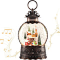 Christmas Snow Globe, Christmas Lantern Room Decor for Indoor Use, USB-Powered/Battery-Operated Glowing Water Lantern, Ideal for Holiday Decorations and Gift Giving