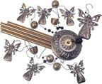 Garden Angel Wind Chimes Outdoor Indoor Decor - With 4 Tubes 6 Bells 7 Angels Wind Chime, Mobile Romantic Wind Catcher, Angel Windchimes for Home, Mom Gifts, Balcony, Tree, Festival, Garden Decoration