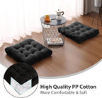 Tiita Outdoor Cushions Square Floor Pillow Thicken Tufted Seat Pad Large Floor Cushion for Yoga Meditation Living Room