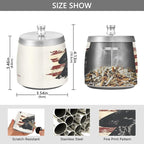 Cowboy Dog Vintage American Flag Ashtray with Lid, Outdoor Ashtrays for Patio, Stainless Steel Ashtray Odorless Smokeless for Home Office Balcony