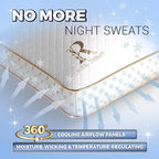 Royal Therapy King Memory Foam Pillows 2-Pack - Shredded Memory Foam Pillow for All Sleep Positions - Medium Firm Pillow with Adjustable Loft, Bamboo Rayon Cover, CertiPUR-US, Oeko-TEX Certified