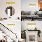 Espird Bathroom Vanity Light, 3 Light Gold Light Fixture with Thickened Clear Glass Shade, 21 inch Modern Wall Sconce,Vanity Light Over Mirror for Bathroom
