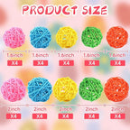 NOVWANG 40 Pcs Wicker Rattan Balls, Decorative Centerpiece Fillers for Easter, Spring Party, Home Decor