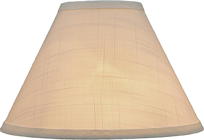Aspen Creative 58759, Hardback Empire Transitional UNO Lamp Shade, Snow White, 4" Top x 10" Bottom x 7" Slant Height, Slip UNO 33mm