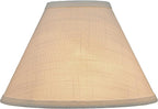 Aspen Creative 58759, Hardback Empire Transitional UNO Lamp Shade, Snow White, 4" Top x 10" Bottom x 7" Slant Height, Slip UNO 33mm