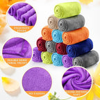 Tinideya 24 Pcs Flannel Fleece Throw Blanket Bulk 50 x 60 Inch Soft Fleece Blanket Warm Throw Blanket Coral Blankets for Couch Sofa Home Wedding Gifts Season (Multicolor)