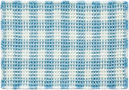 Waffle Bath Mat, Boho Bathroom Rugs Non Slip Washable Absorbent Checkered Bathroom Mat Quick Dry Cute Bath Mat, 24"x16" Blue and White