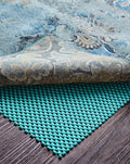 Veken Runner Rug Pad Gripper for Hardwood Floors, Non Slip 2x8 Ft Cyan Rug Pads for Area Rugs, Thick Rug Grippers for Tile Floors, Under Carpet Anti Skid Mat, Keep Your Rugs Safe and in Place