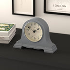 JONES CLOCKS® Speakeasy Mantel Clock | Classic Napoleon’s hat Design | French Navy | Contemporary Classic Style for Desk, Table, Shelf or Bedside