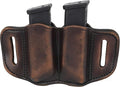 1791 Gunleather 2.2 Mag Holster - Double Mag Pouch for Double Stack Magazines, OWB Magazine Pouch for Belts