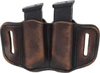 1791 Gunleather 2.2 Mag Holster - Double Mag Pouch for Double Stack Magazines, OWB Magazine Pouch for Belts