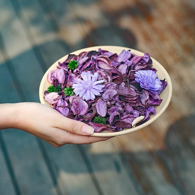 Spring Potpourri Bags, Purple Potpourri Bowl Filler,Lavender Scented Decorative Dried Flower,Home Fragrance Sachet,Vase Decor-Mini