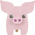 Uonlytech Wooden Pig Figurine Eyeglasses Holder Desktop Glasses Organizer Stand for Sunglasses Display and Eyewear Storage Rack Office Table Ornament