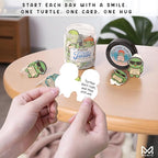 Positive Turtle Jar – 60 Funny Emotional Support Turtle, Sea Turtle Gifts for Women, Teens, Tweens, Girls, Turtle Decor, Trendy Teen Girl Stuff, Back to School Gifts, Teachers Gift