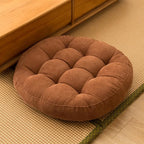 SK Studio Meditation Floor Pillow, Large Floor Cushions, Round Floor Cushion Seating for Adults Kids, Classroom Furniture Floor Pillow for Yoga Living Room, Brown, 17" W x 17" L (Pack of 1)