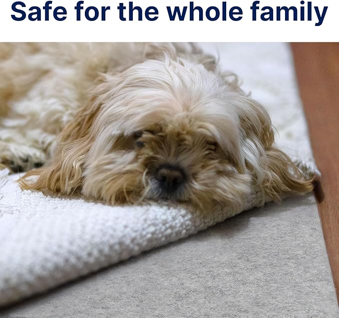 RUGPADUSA - Eco-Plush - 5'x8' - 1/4" Thick - 100% Felt - Premium Cushioned Rug Pad - Available in 3 Thicknesses, Many Custom Sizes