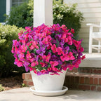 Bougainvillea Artificial Flowers Faux Plants for Outdoors Spring Porch Decor, 4 Bundles UV Resistant Outdoor Fake Bougainvillea Realistic Silk Outside Flowers for Patio Window Planters Garden Home