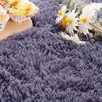 Noahas Ultra Soft Fluffy Bedroom Rugs Kids Room Carpet Modern Shaggy Area Rugs Home Decor 2.6' X 5.3', Taro Purple