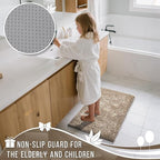 Yimobra Large Bathroom Rug Non Slip 36x24 Inch, Extra Thick Soft Absorbent Chenille Bath Mat, Machine Washable Quick Dry Bath Rugs for Bathroom Floor, Tub and Shower, Home Decor Accessories, Camel