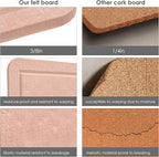 Bulletin Board, 36 x 24 inches Felt Board - Decorative Pin Board, Cork Board Alternative for Wall, 3' x 2' Foldable Self-Adhesive Vision Board Prayer Board with 20 Pushpins - Mauvey Pink