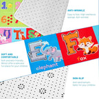 Educational Kids Play Mat with Alphabet & Numbers - Soft Non-Slip Nursery Rug for Toddlers Baby Playroom, Bedroom, Daycare or Classroom