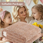 WRENSONGE Throw Blanket Cationic Dyeing Burnt Orange Soft Cozy Fluffy Warm Hand Made Weave Throw Blankets for Couch, Sofa, Chair, Bed, Camping, Picnic, Travel Lightweight Bed Blanket - 60"*80"